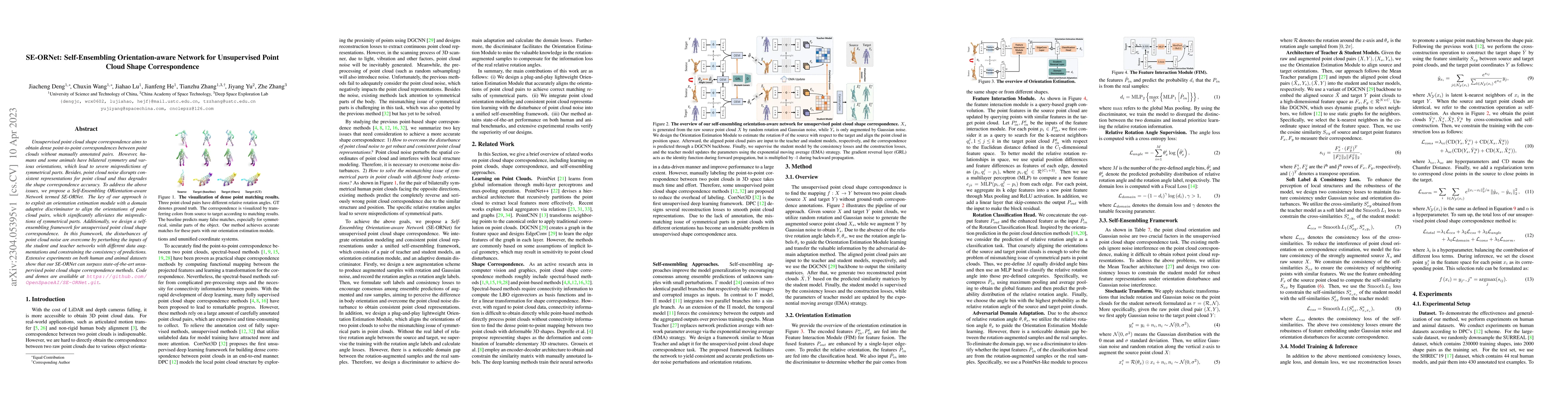 Thumbnail for SE-ORNet: Self-Ensembling Orientation-aware Network for Unsupervised
  Point Cloud Shape Correspondence