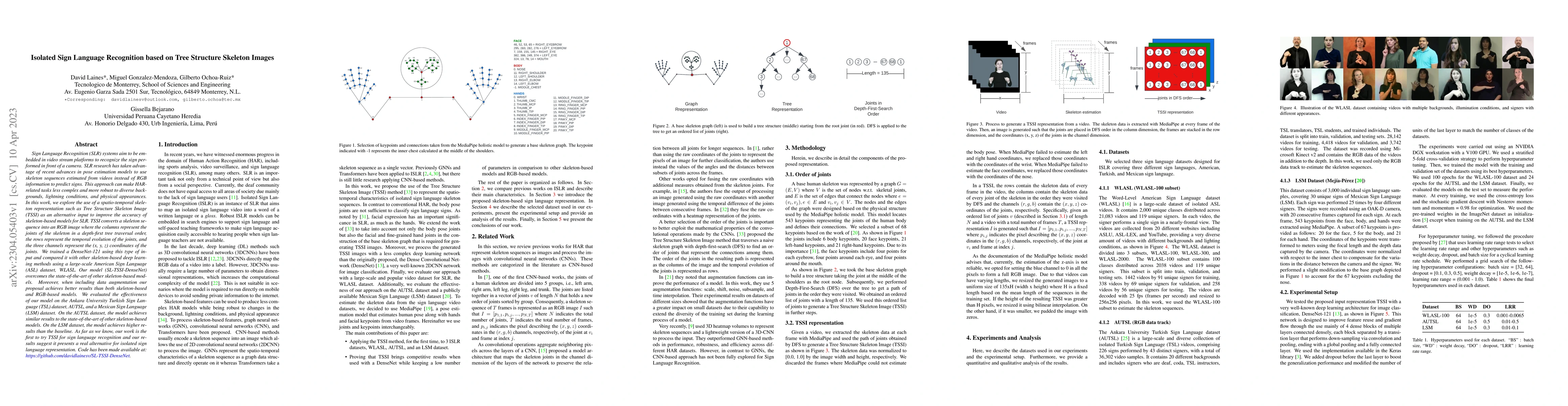 Thumbnail for Isolated Sign Language Recognition based on Tree Structure Skeleton
  Images