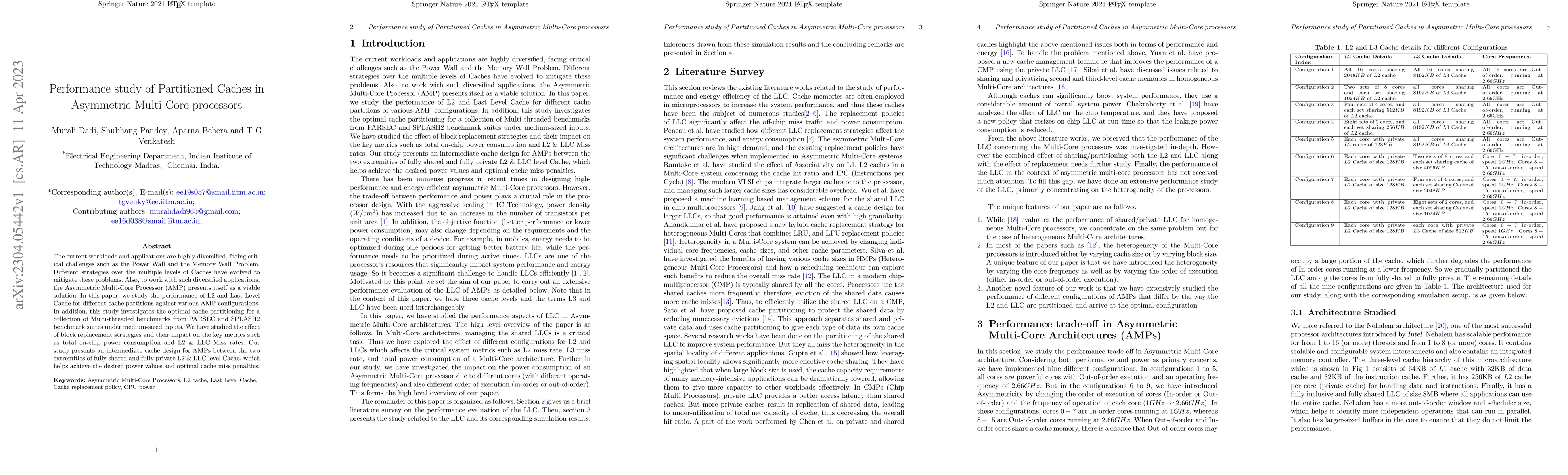 Thumbnail for Performance Study of Partitioned Caches in Asymmetric Multi-Core
  Processors