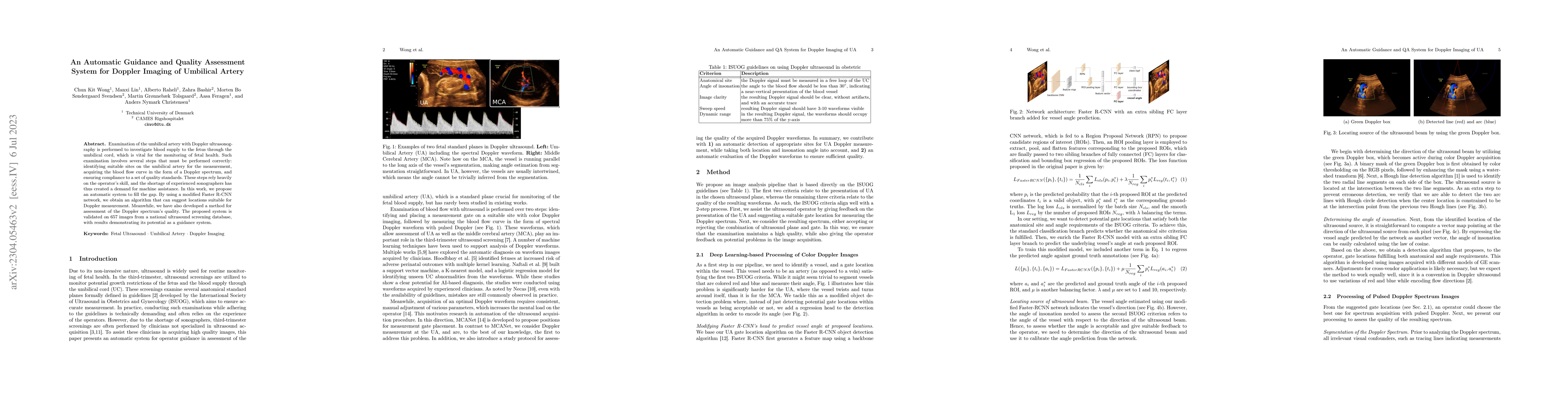 Thumbnail for An Automatic Guidance and Quality Assessment System for Doppler Imaging
  of Umbilical Artery
