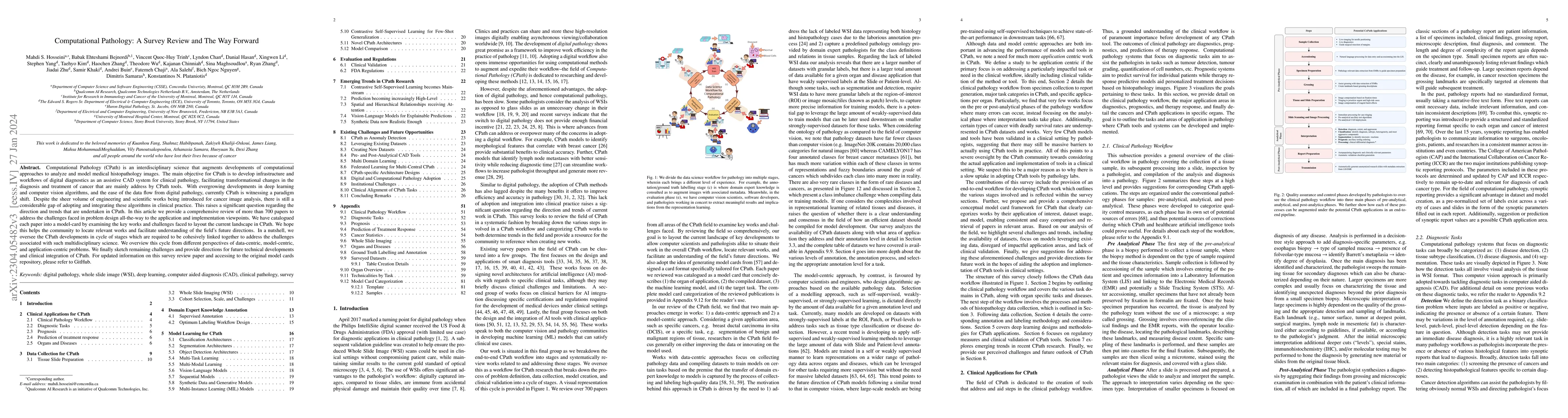 Thumbnail for Computational Pathology: A Survey Review and The Way Forward