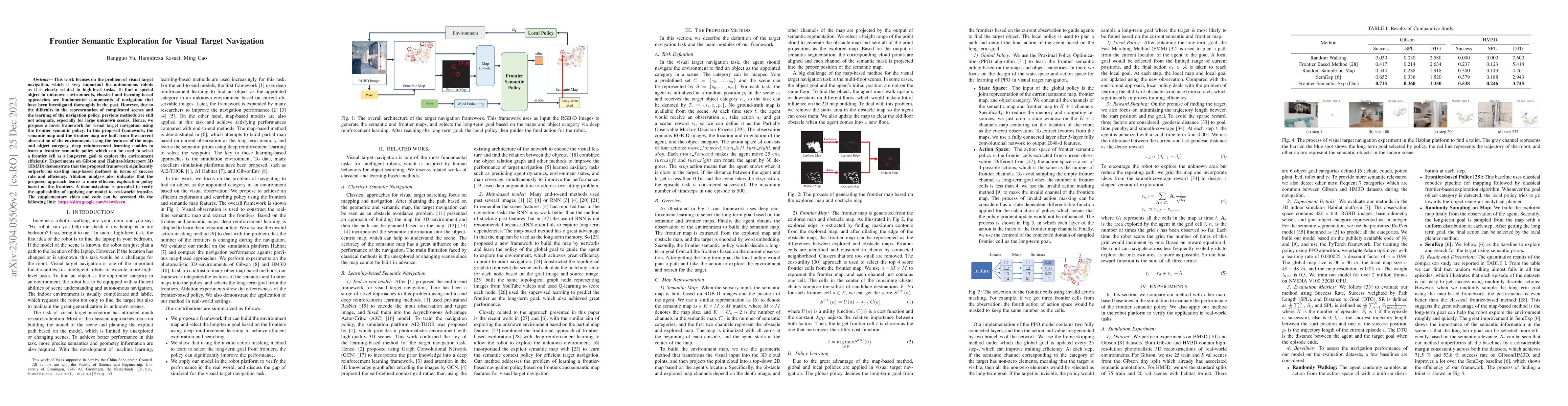 Thumbnail for Frontier Semantic Exploration for Visual Target Navigation