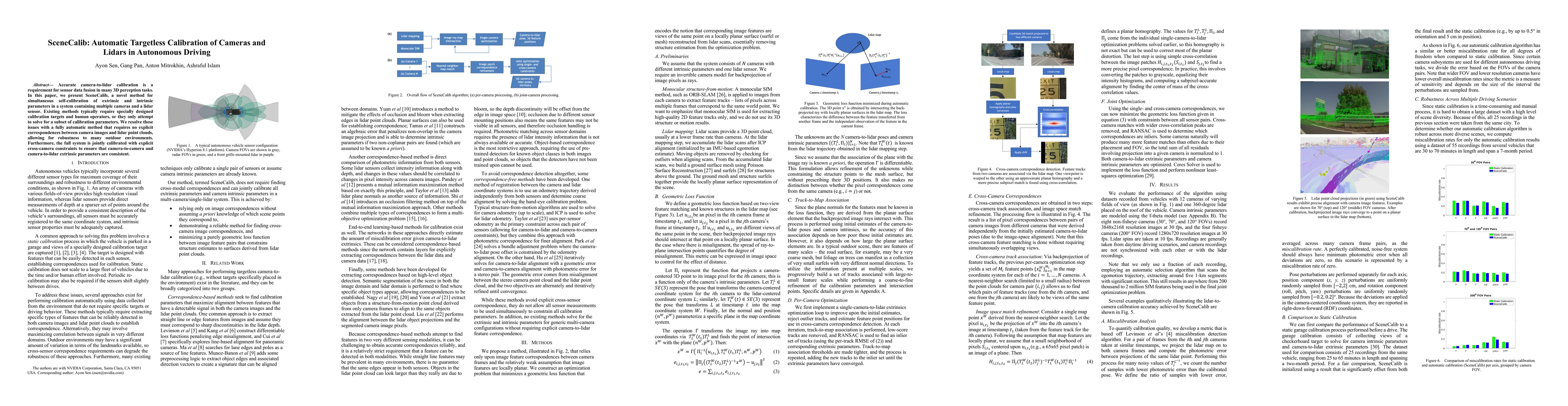 Thumbnail for SceneCalib: Automatic Targetless Calibration of Cameras and Lidars in
  Autonomous Driving