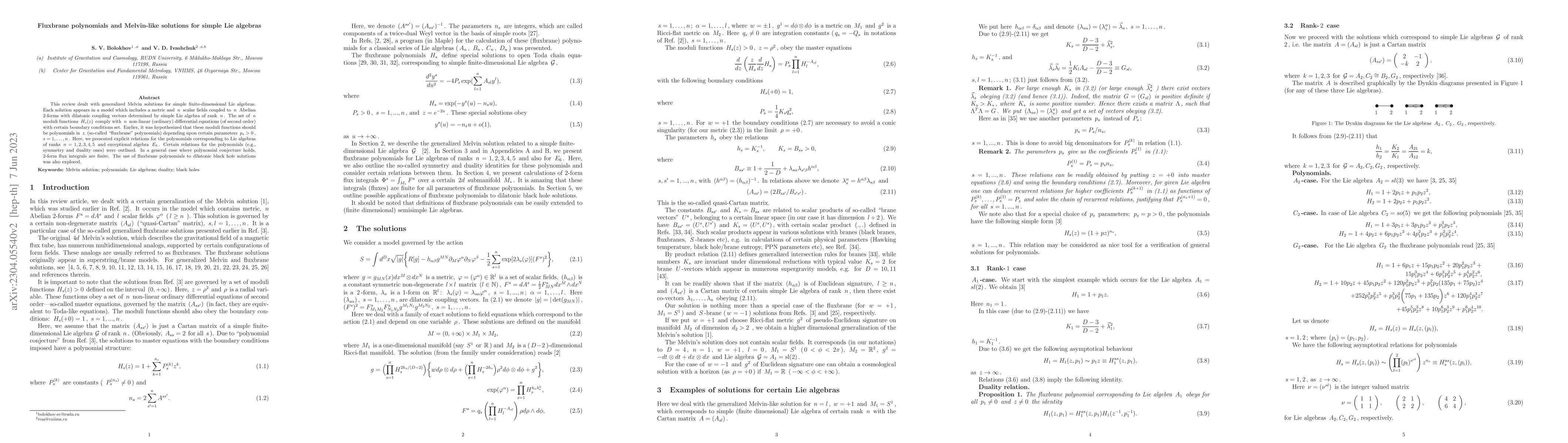 Thumbnail for Fluxbrane polynomials and Melvin-like solutions for simple Lie algebras