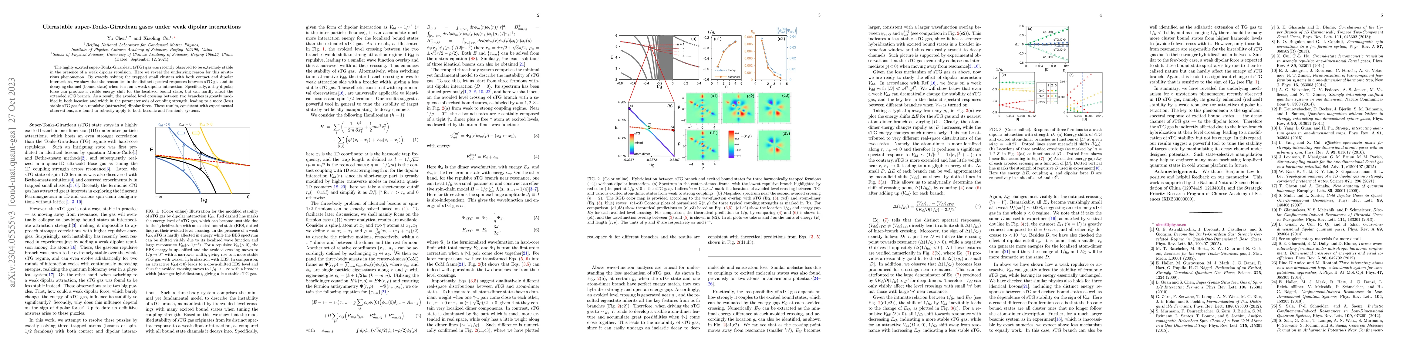 Thumbnail for Ultrastable super-Tonks-Girardeau gases under weak dipolar interactions
