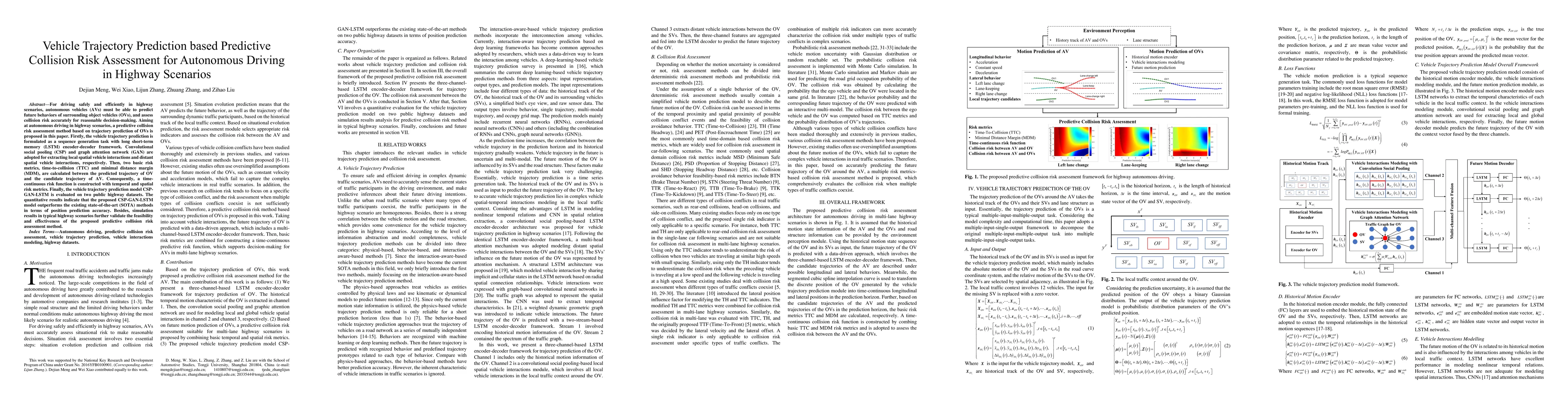 Thumbnail for Vehicle Trajectory Prediction based Predictive Collision Risk Assessment
  for Autonomous Driving in Highway Scenarios