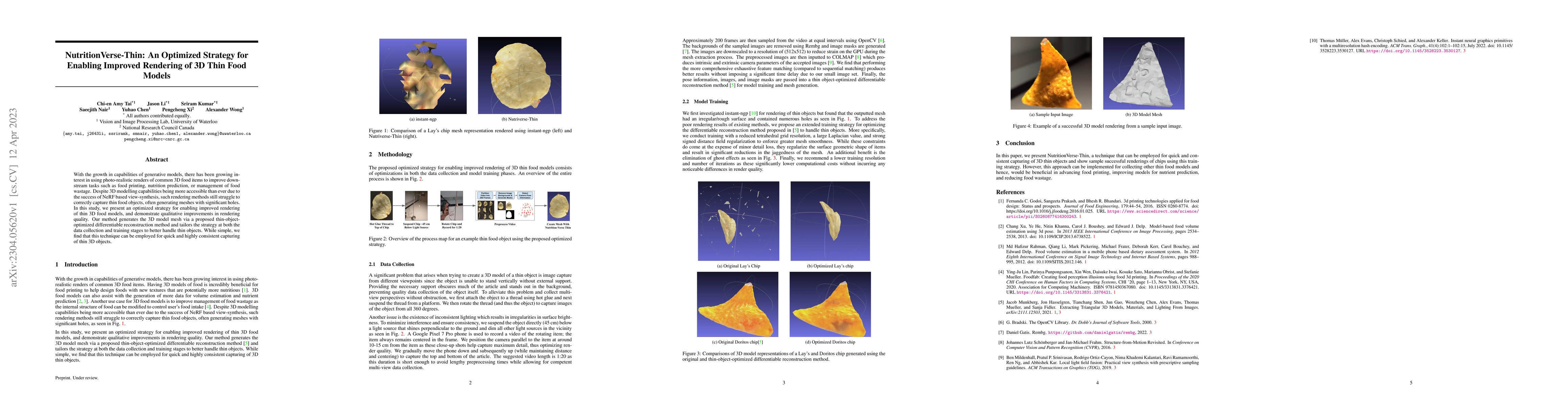 Thumbnail for NutritionVerse-Thin: An Optimized Strategy for Enabling Improved
  Rendering of 3D Thin Food Models