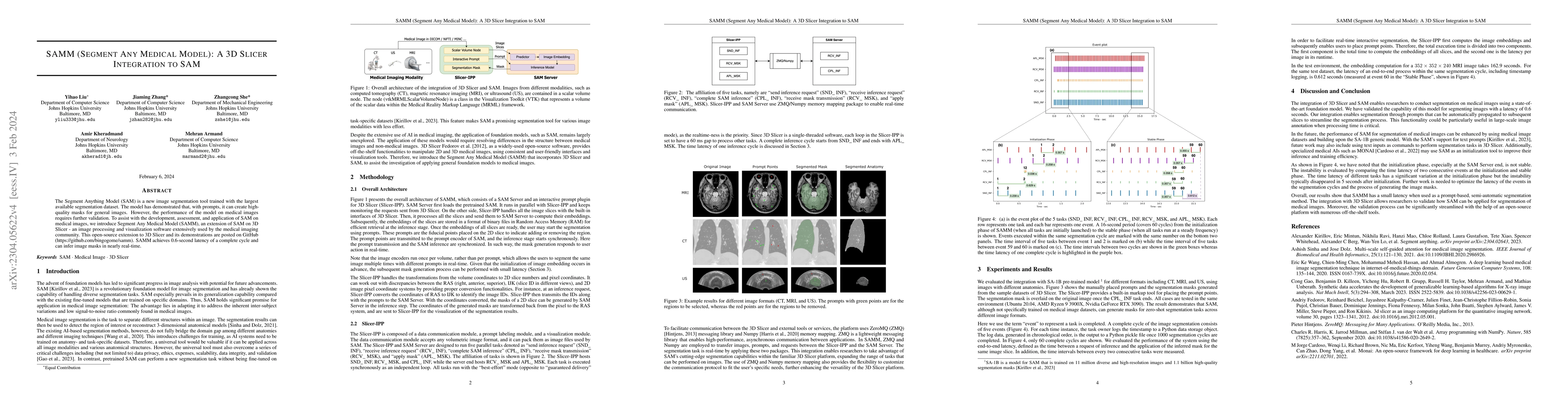 Thumbnail for SAMM (Segment Any Medical Model): A 3D Slicer Integration to SAM