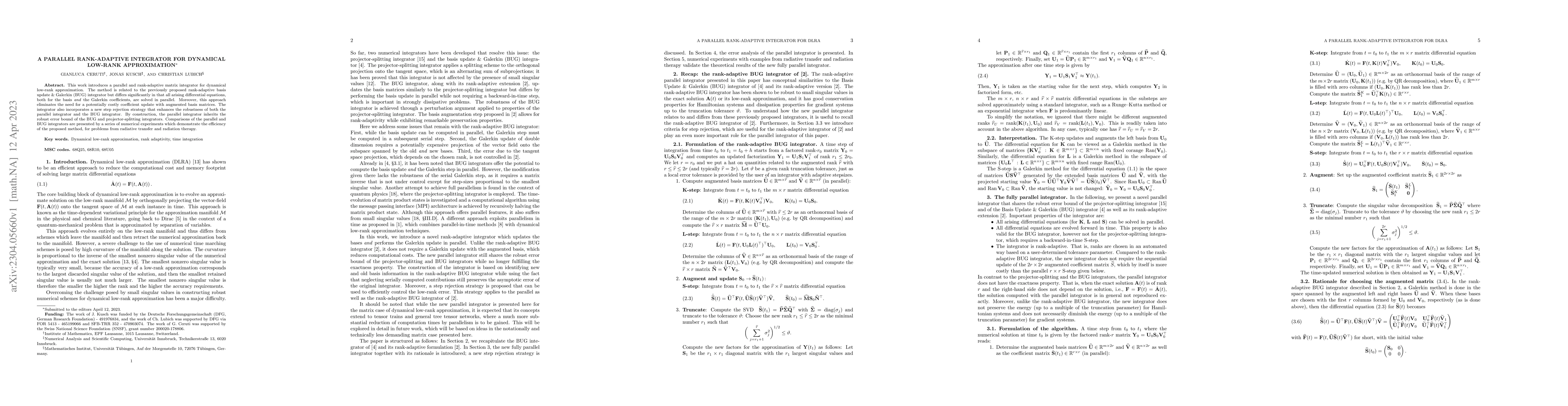 Thumbnail for A parallel rank-adaptive integrator for dynamical low-rank approximation
