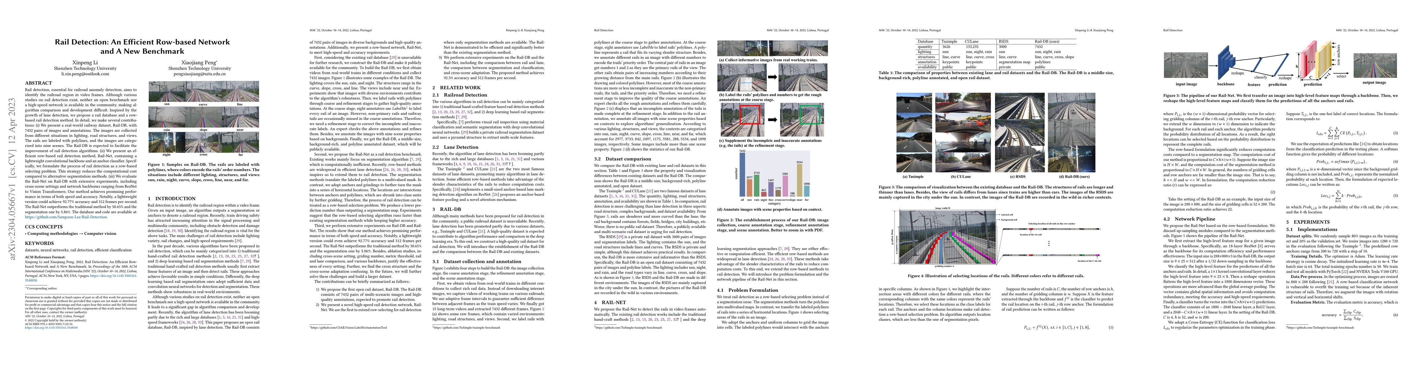 Thumbnail for Rail Detection: An Efficient Row-based Network and A New Benchmark