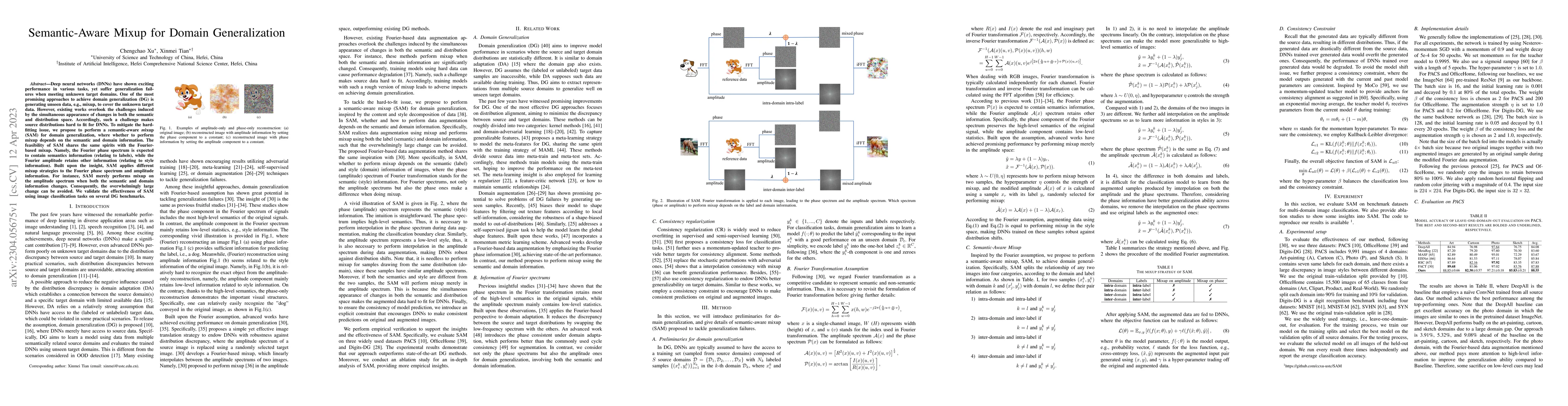 Thumbnail for Semantic-Aware Mixup for Domain Generalization