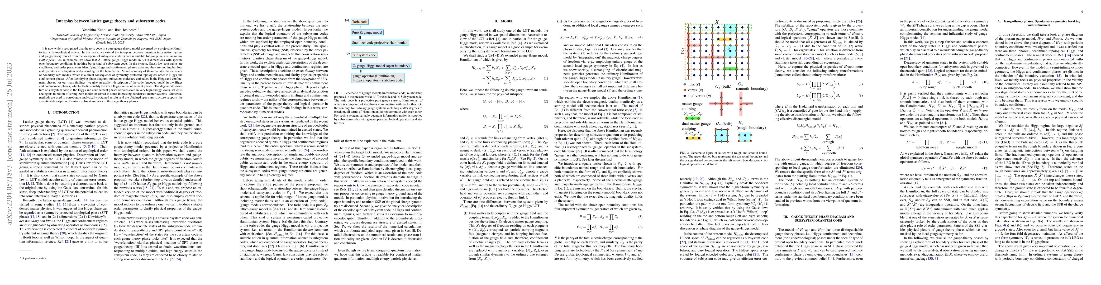Thumbnail for Interplay between lattice gauge theory and subsystem codes