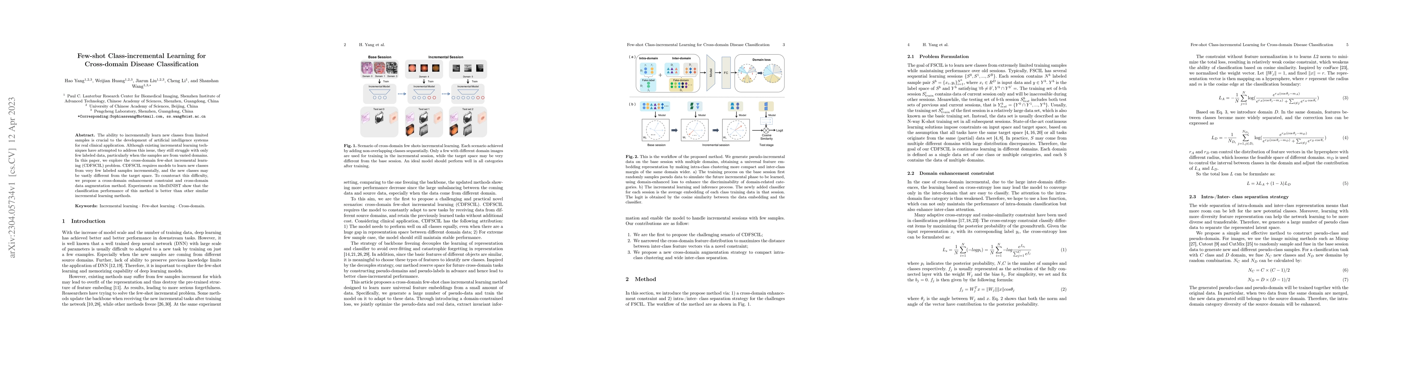 Thumbnail for Few-shot Class-incremental Learning for Cross-domain Disease
  Classification