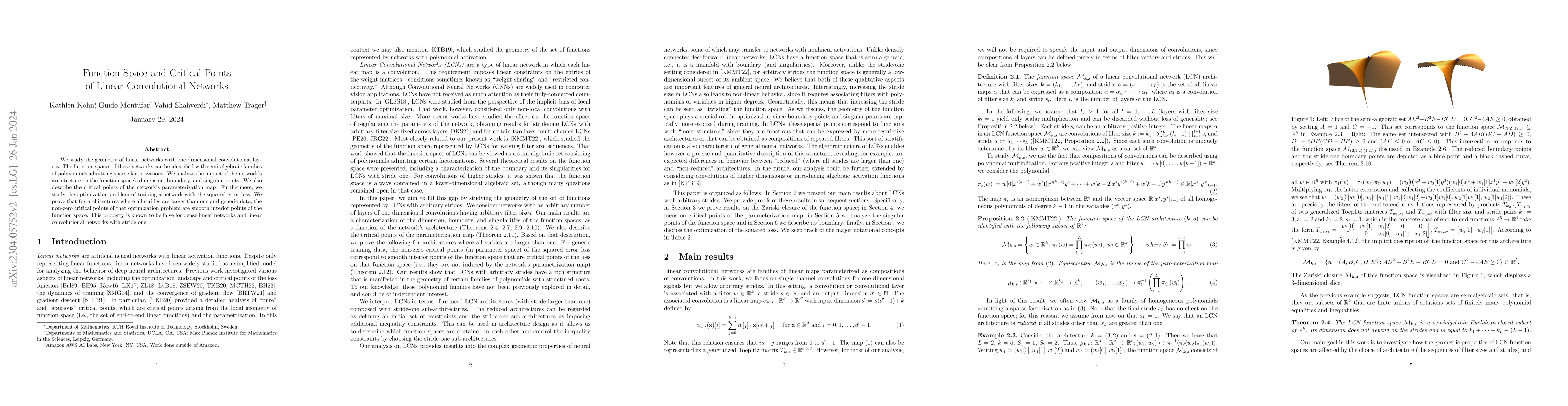 Thumbnail for Function Space and Critical Points of Linear Convolutional Networks