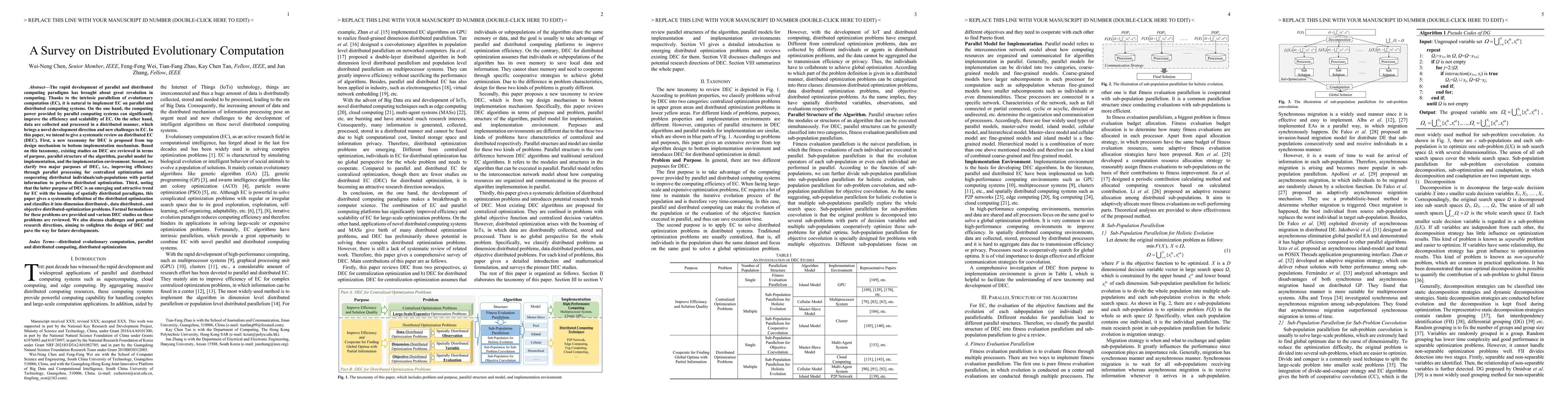 Thumbnail for A Survey on Distributed Evolutionary Computation