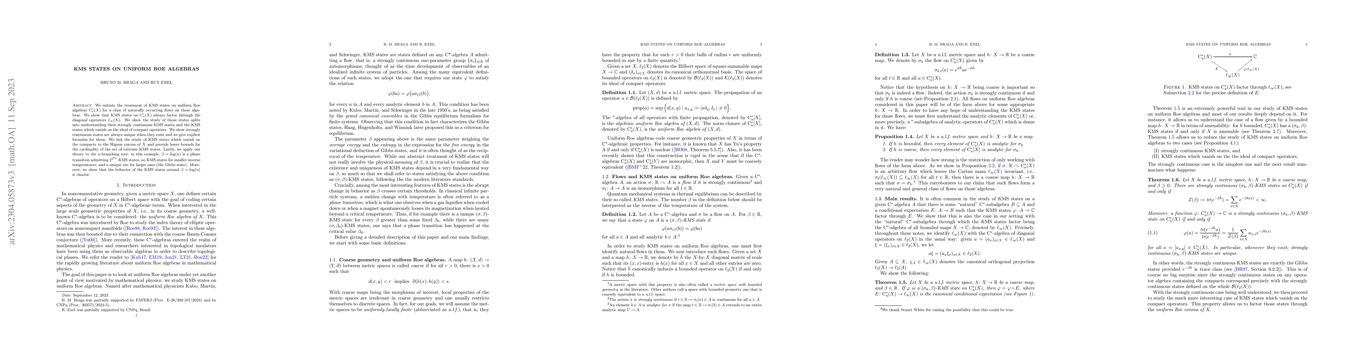 Thumbnail for KMS states on uniform Roe algebras