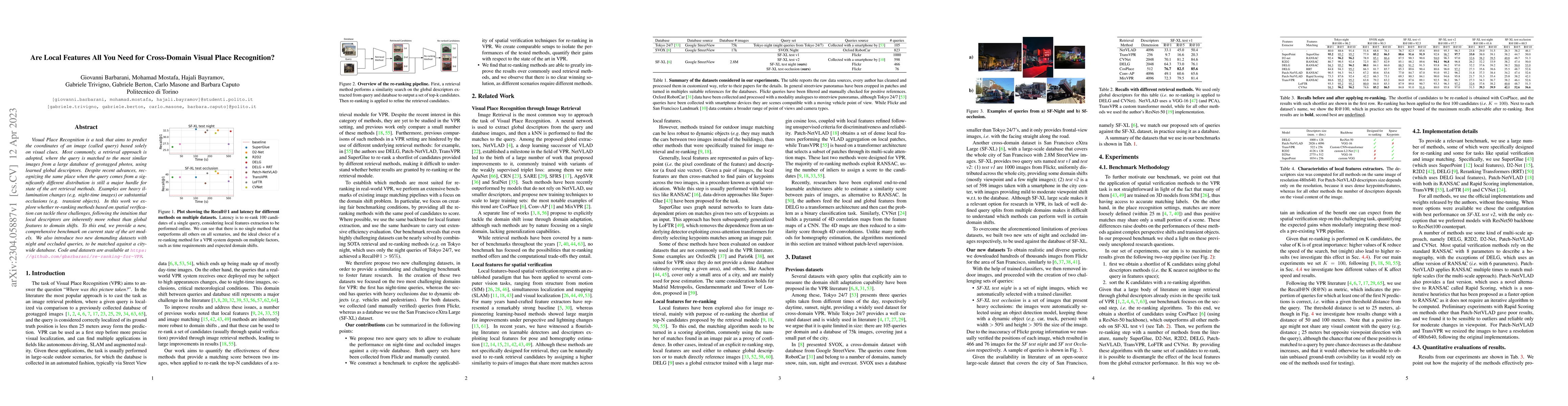 Thumbnail for Are Local Features All You Need for Cross-Domain Visual Place
  Recognition?