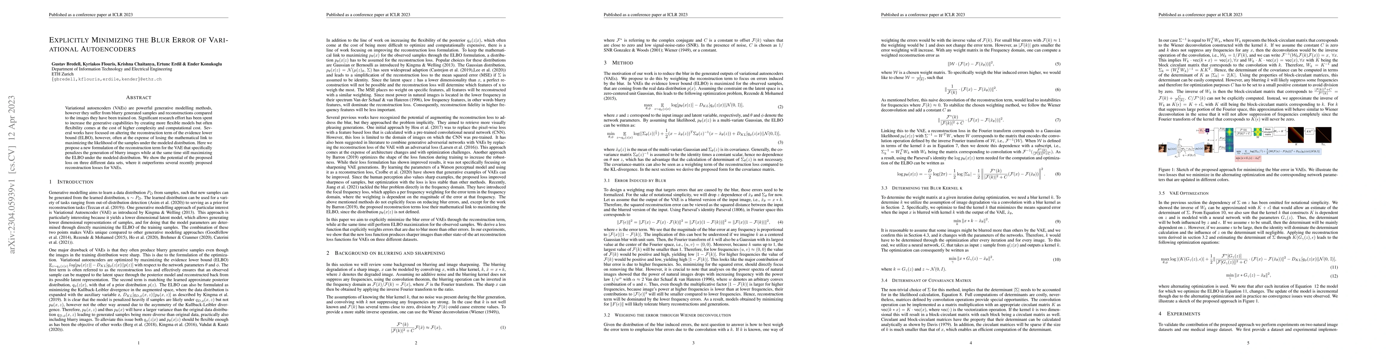 Thumbnail for Explicitly Minimizing the Blur Error of Variational Autoencoders