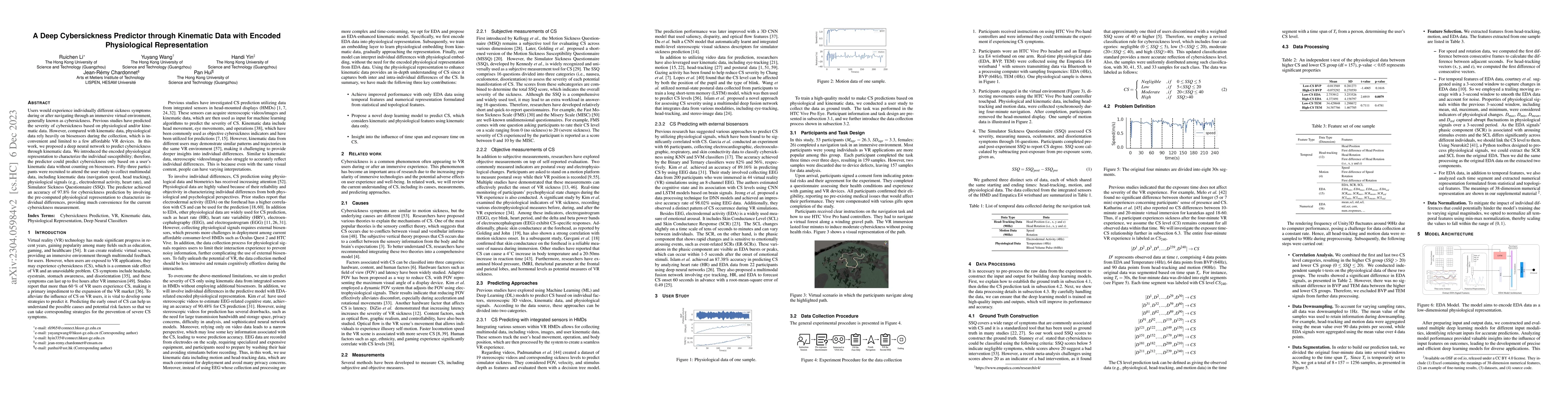 Thumbnail for A Deep Cybersickness Predictor through Kinematic Data with Encoded
  Physiological Representation