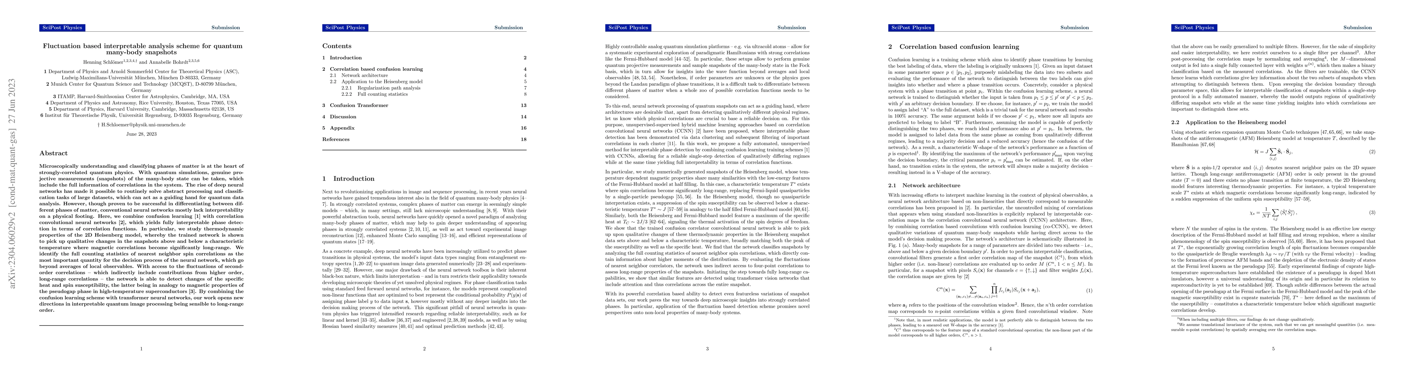Thumbnail for Fluctuation based interpretable analysis scheme for quantum many-body
  snapshots