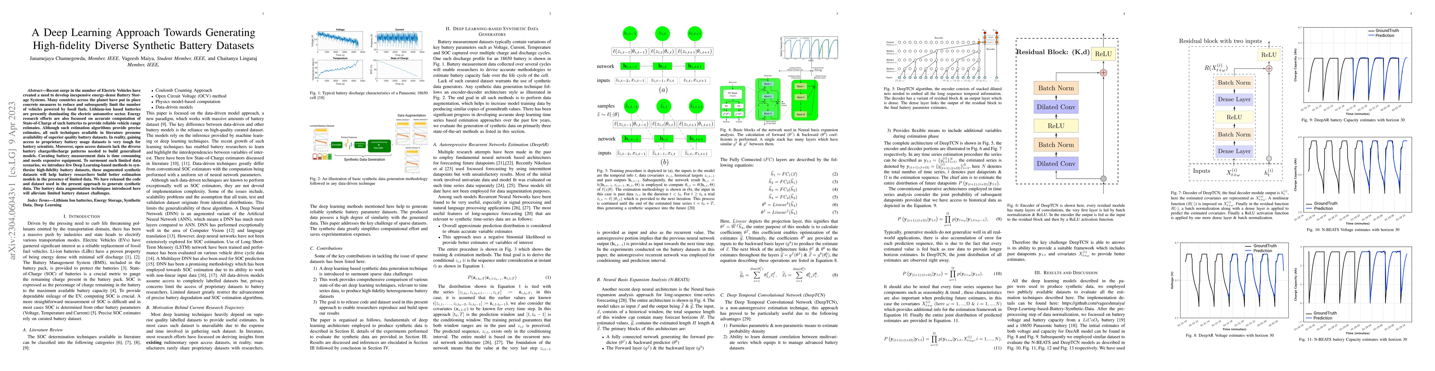 Thumbnail for A Deep Learning Approach Towards Generating High-fidelity Diverse
  Synthetic Battery Datasets