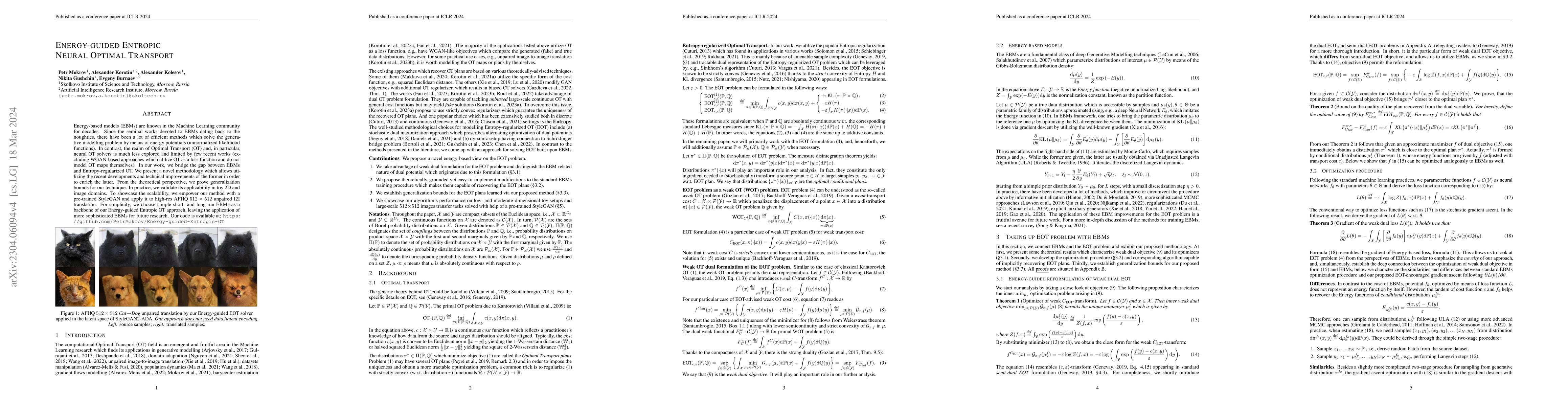 Thumbnail for Energy-guided Entropic Neural Optimal Transport