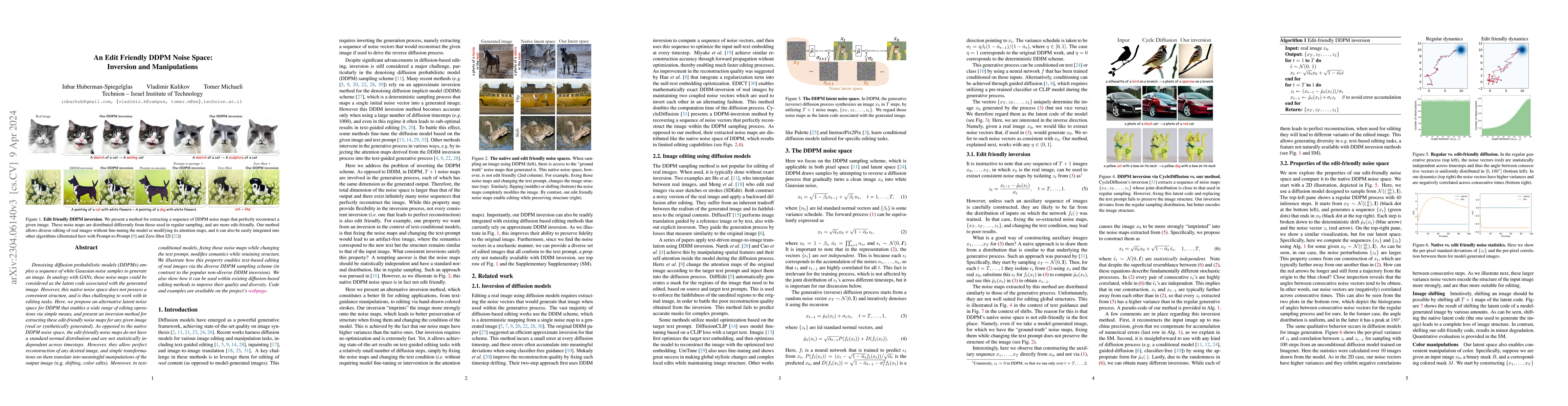 Thumbnail for An Edit Friendly DDPM Noise Space: Inversion and Manipulations