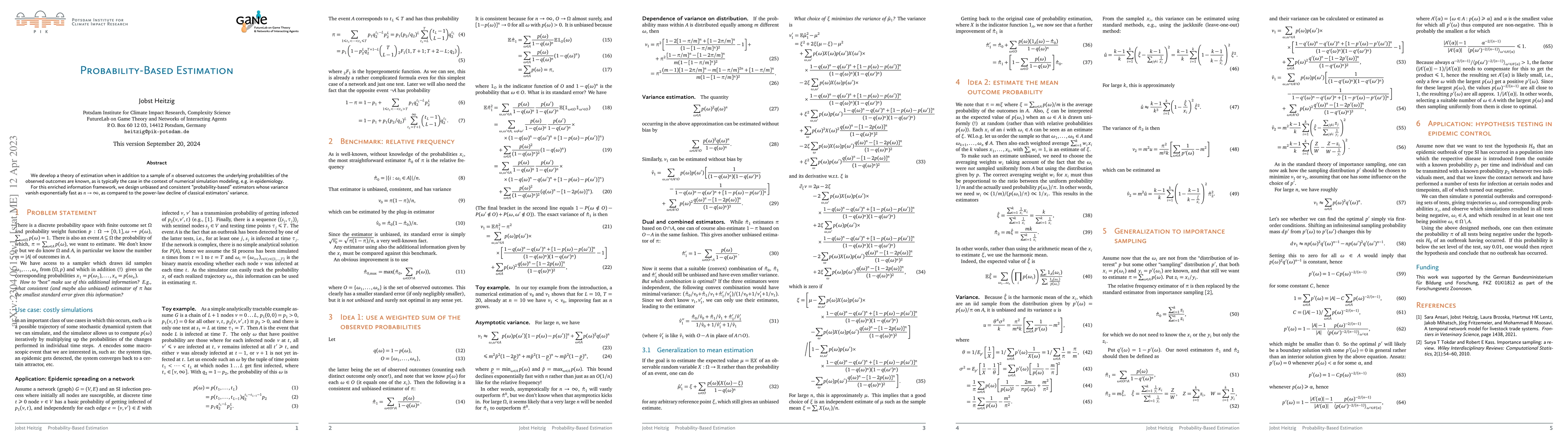Thumbnail for Probability-Based Estimation