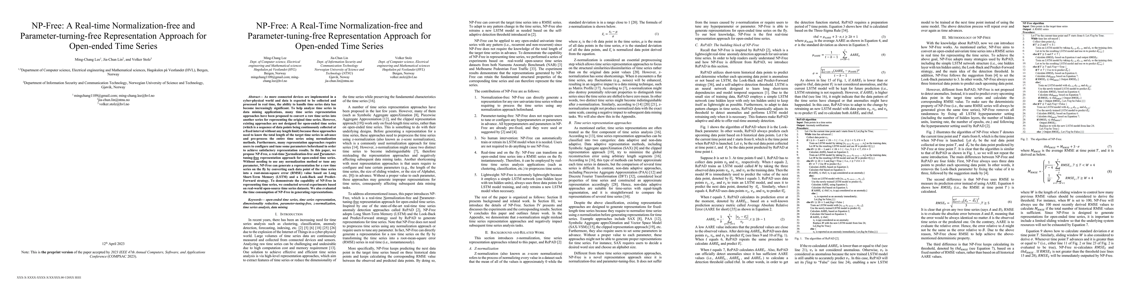 Thumbnail for NP-Free: A Real-Time Normalization-free and Parameter-tuning-free
  Representation Approach for Open-ended Time Series