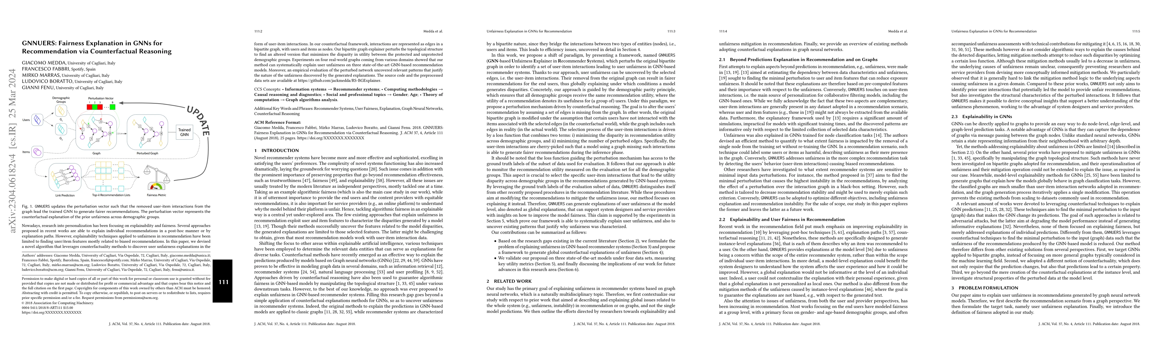 Thumbnail for GNNUERS: Fairness Explanation in GNNs for Recommendation via
  Counterfactual Reasoning