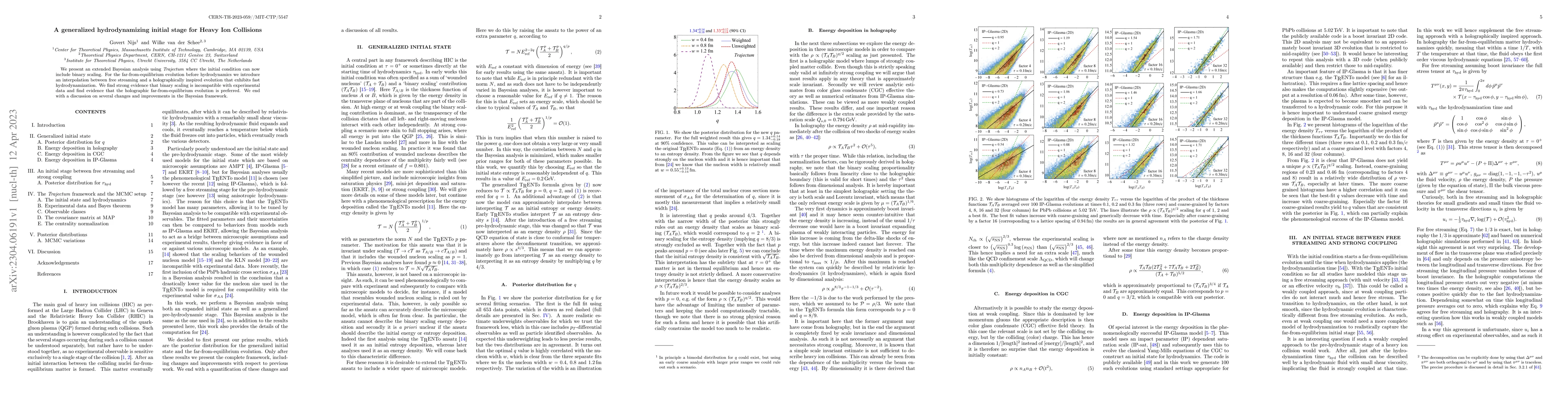 Thumbnail for A generalized hydrodynamizing initial stage for Heavy Ion Collisions