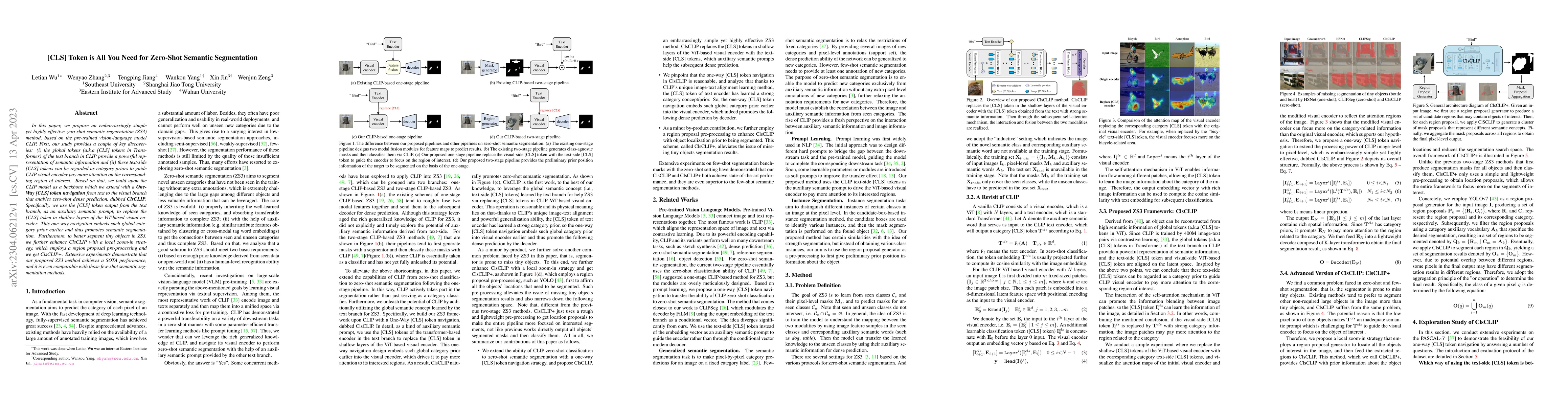 Thumbnail for [CLS] Token is All You Need for Zero-Shot Semantic Segmentation