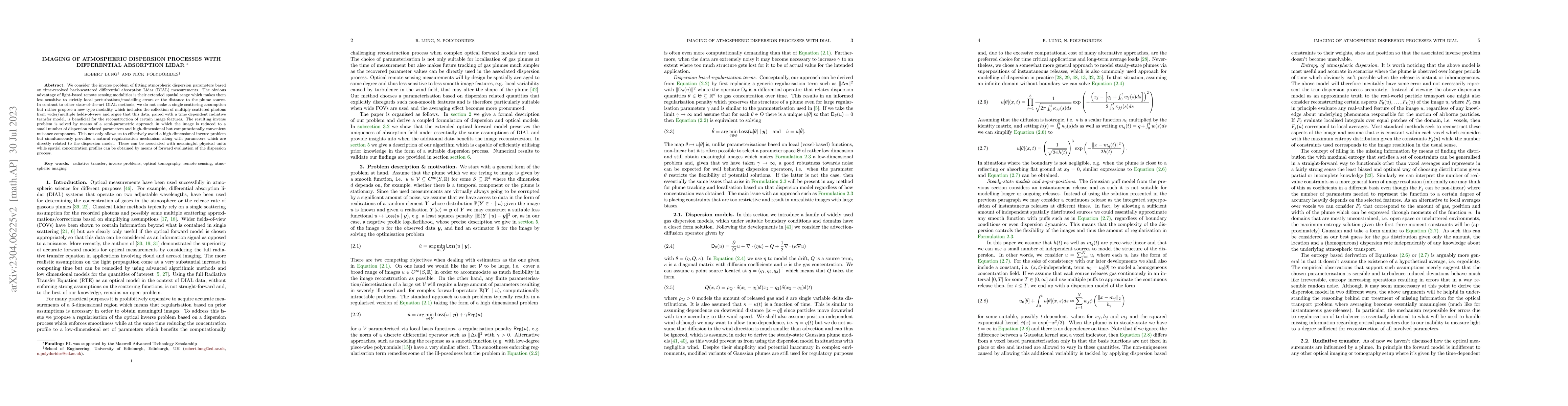 Thumbnail for Imaging of atmospheric dispersion processes with Differential Absorption
  Lidar