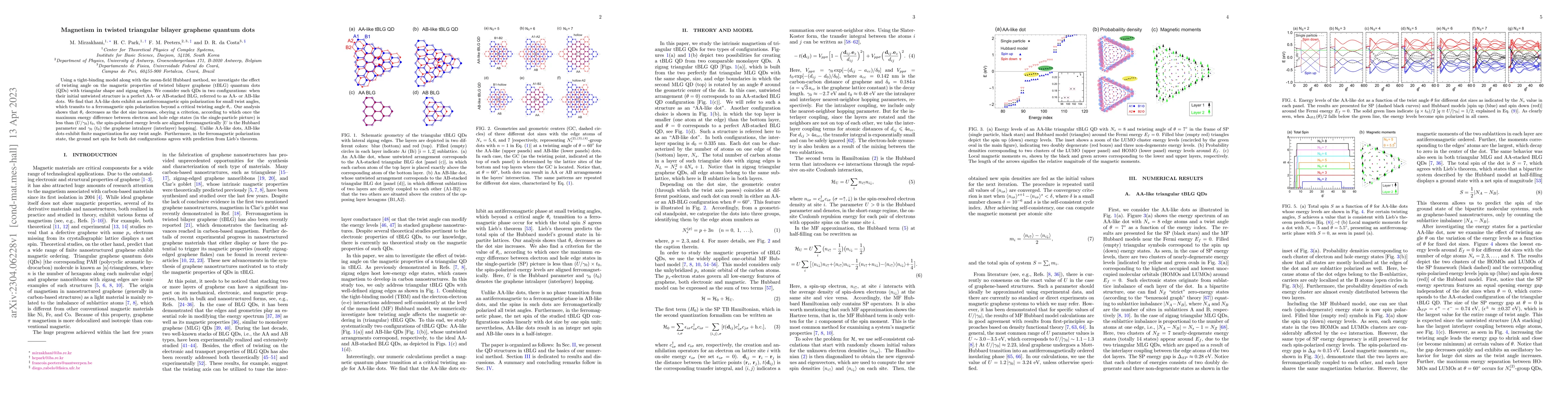 Thumbnail for Magnetism in twisted triangular bilayer graphene quantum dots