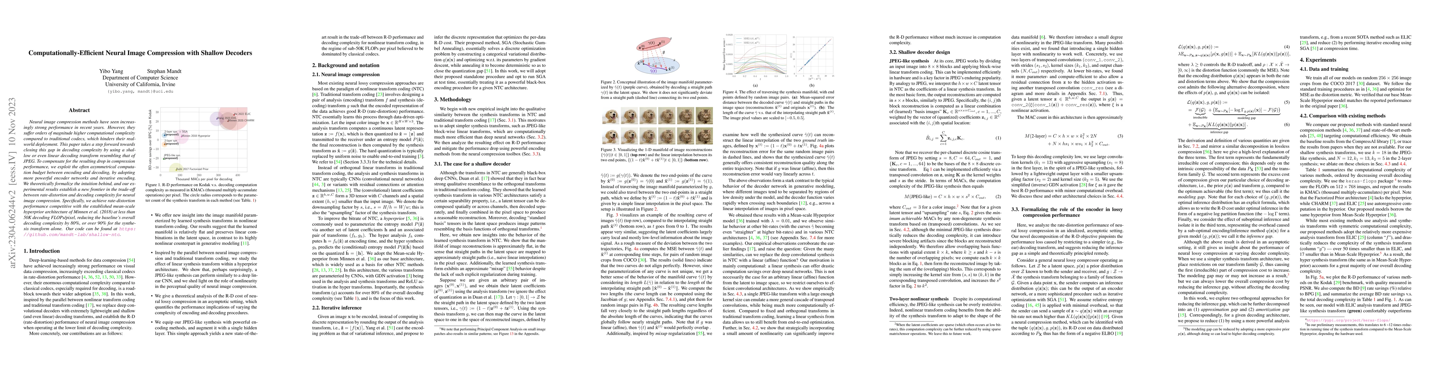 Thumbnail for Computationally-Efficient Neural Image Compression with Shallow Decoders