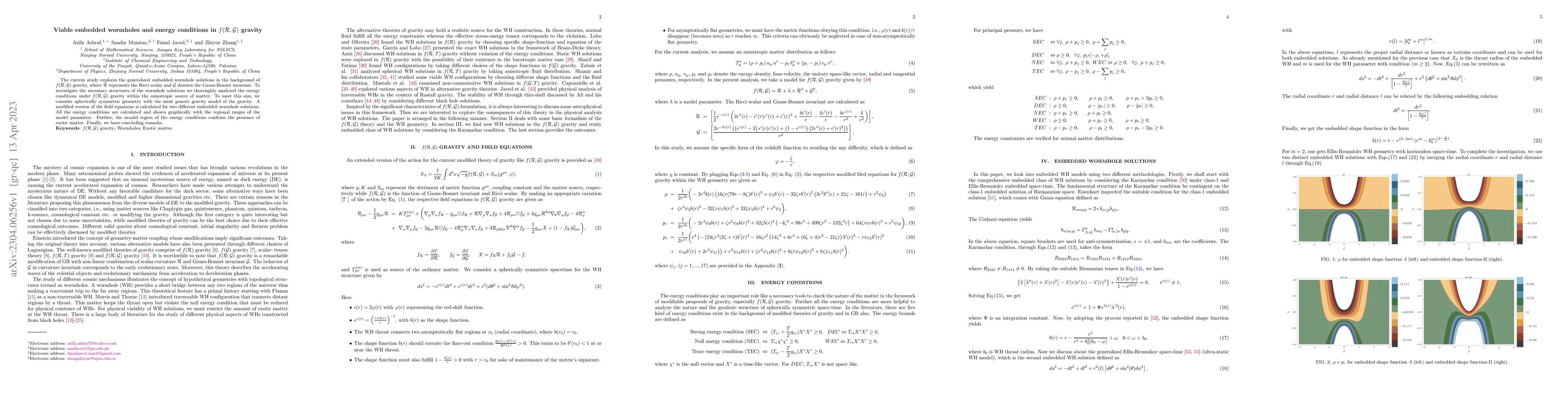 Thumbnail for Viable embedded wormholes and energy conditions in
  $f(\mathcal{R},\mathcal{G})$ gravity