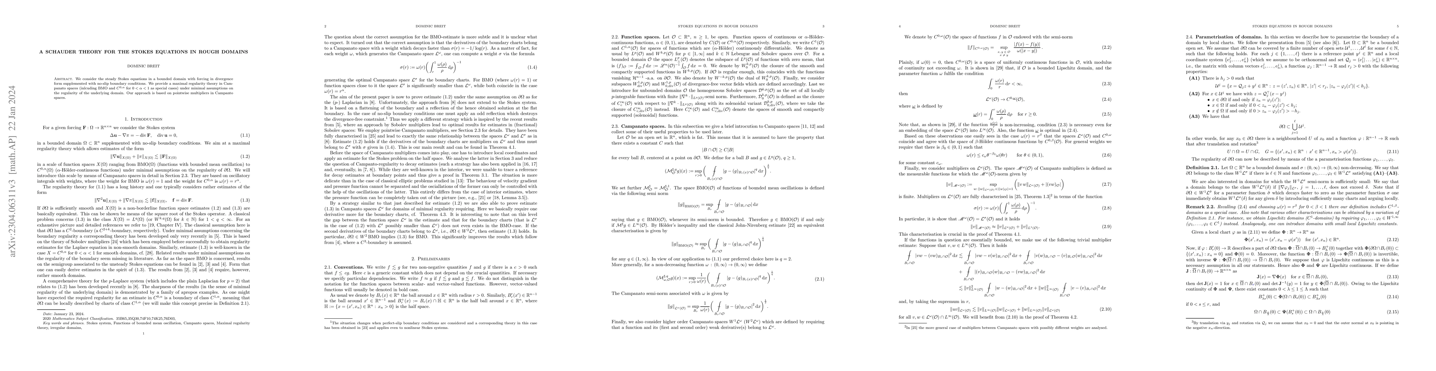 Thumbnail for A Schauder theory for the Stokes equations in rough domains
