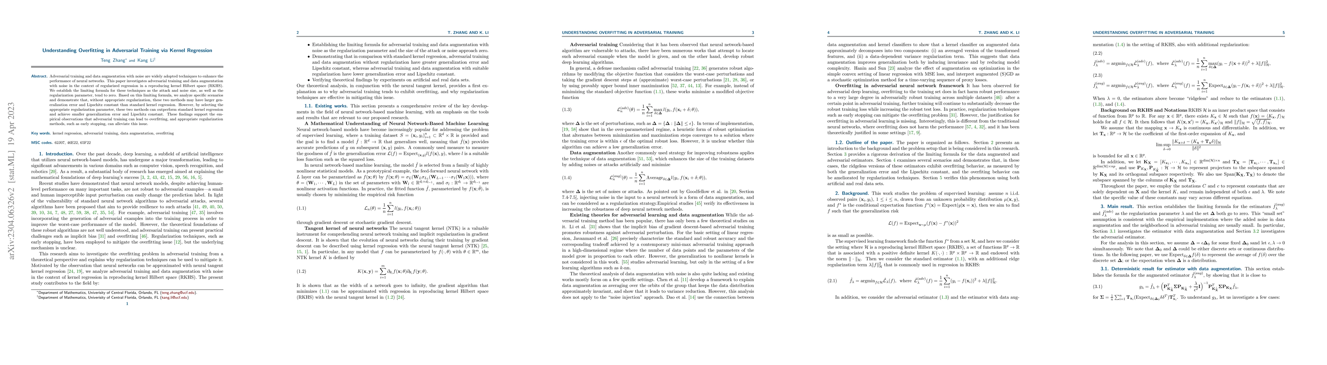 Thumbnail for Understanding Overfitting in Adversarial Training via Kernel Regression