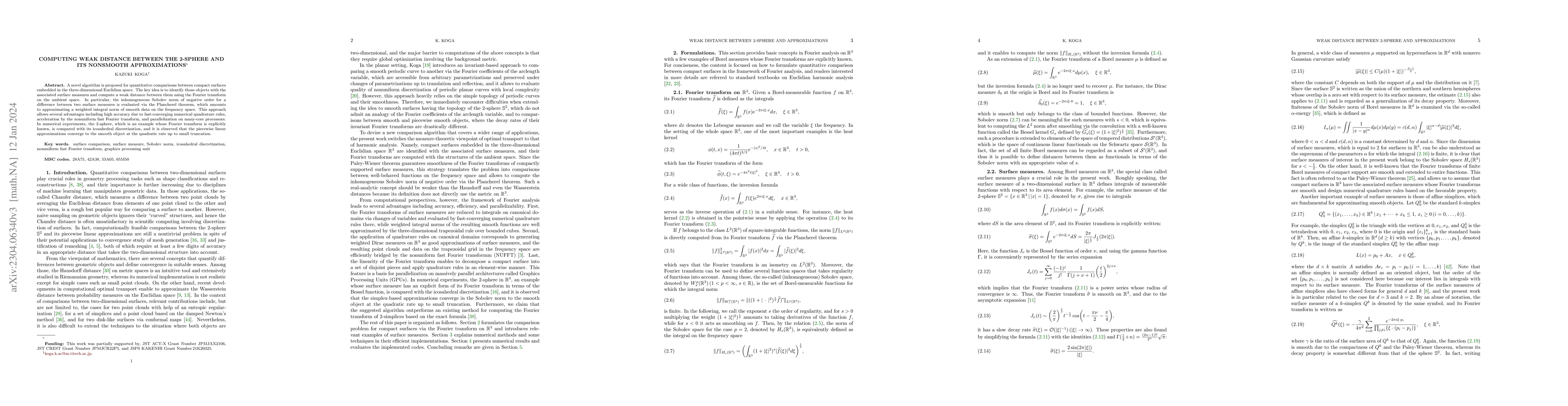 Thumbnail for Computing weak distance between the 2-sphere and its nonsmooth
  approximations