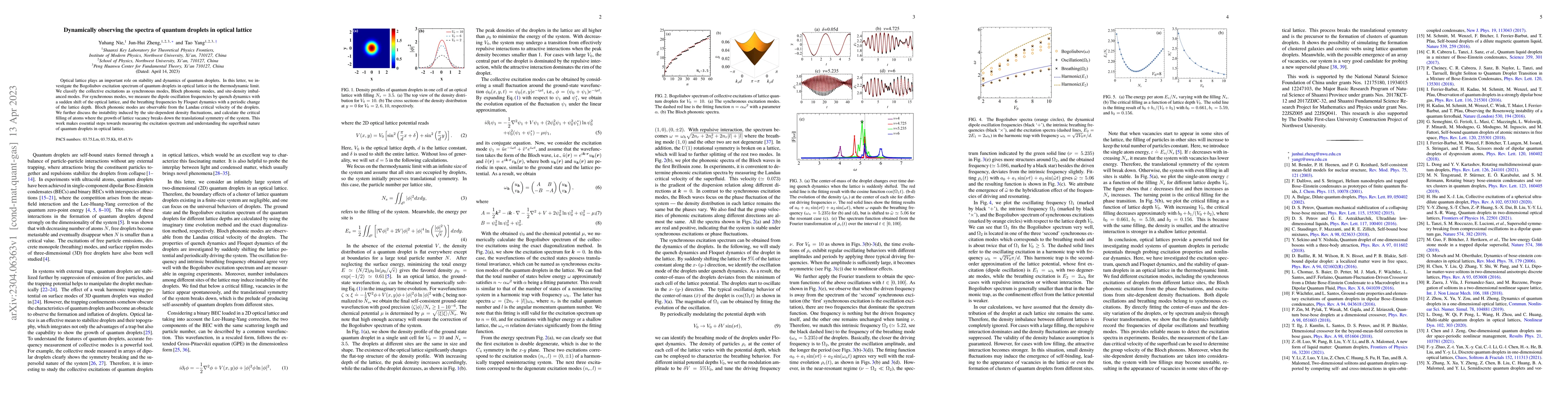 Thumbnail for Dynamically observing the spectra of quantum droplets in optical lattice