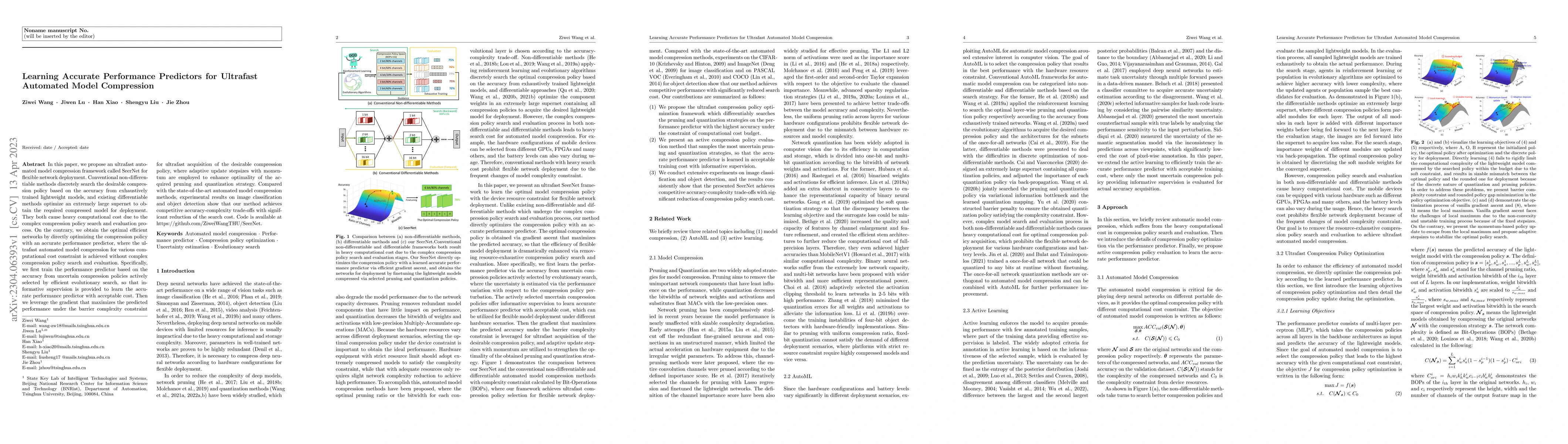 Thumbnail for Learning Accurate Performance Predictors for Ultrafast Automated Model
  Compression