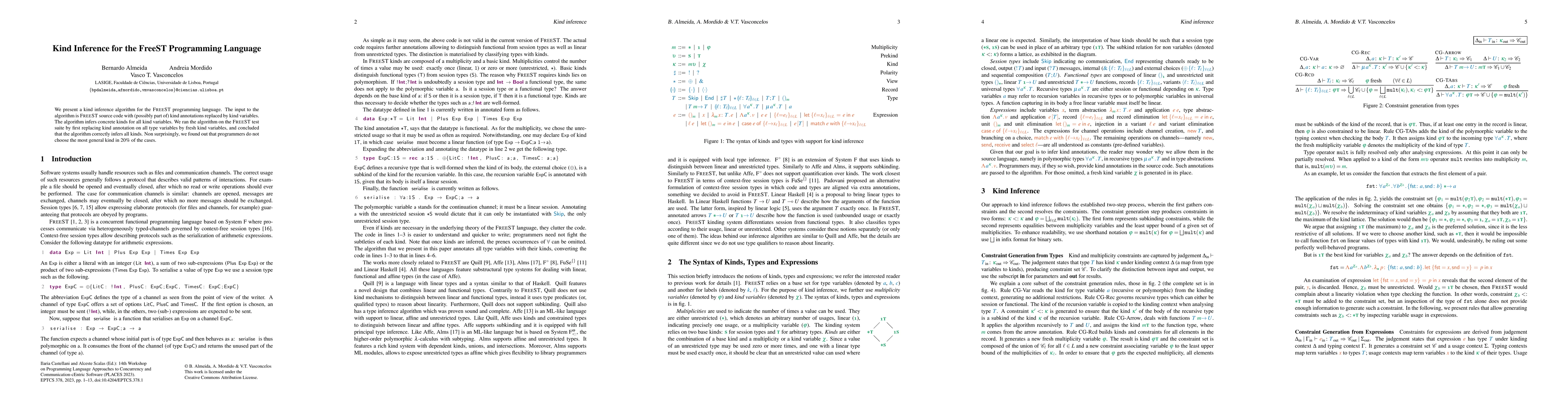 Thumbnail for Kind Inference for the FreeST Programming Language