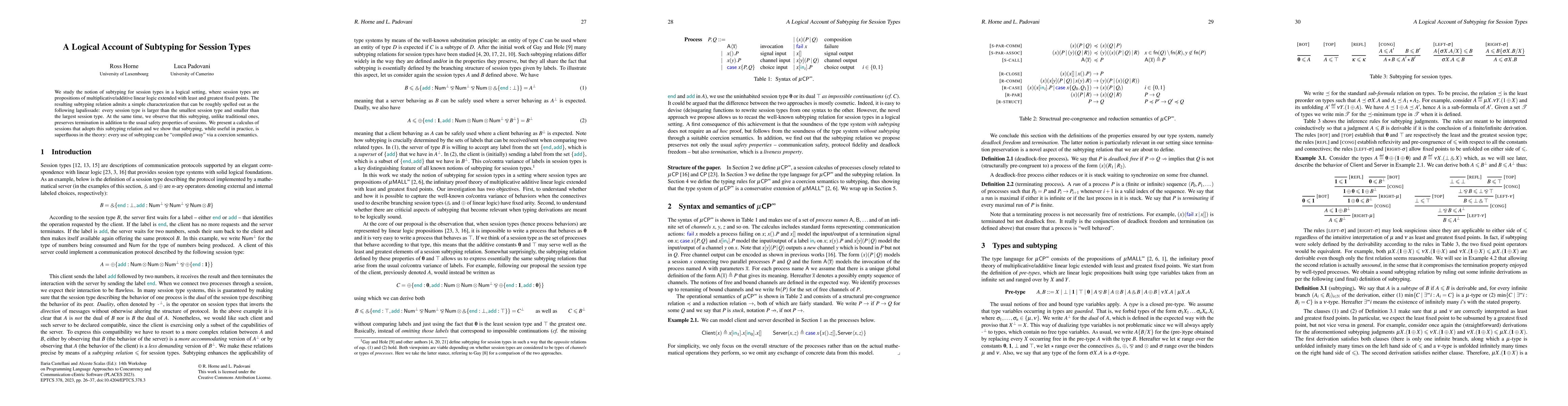 Thumbnail for A Logical Account of Subtyping for Session Types