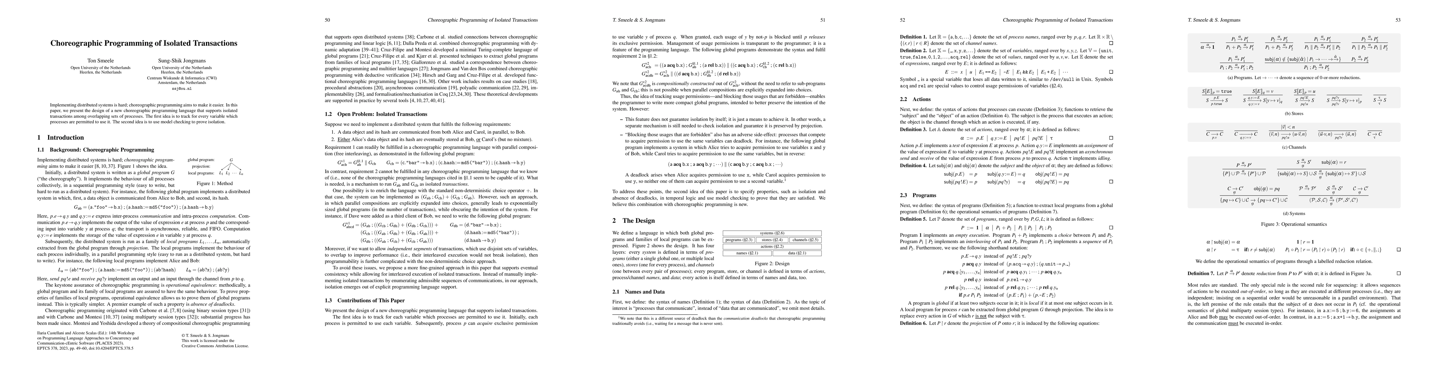 Thumbnail for Choreographic Programming of Isolated Transactions