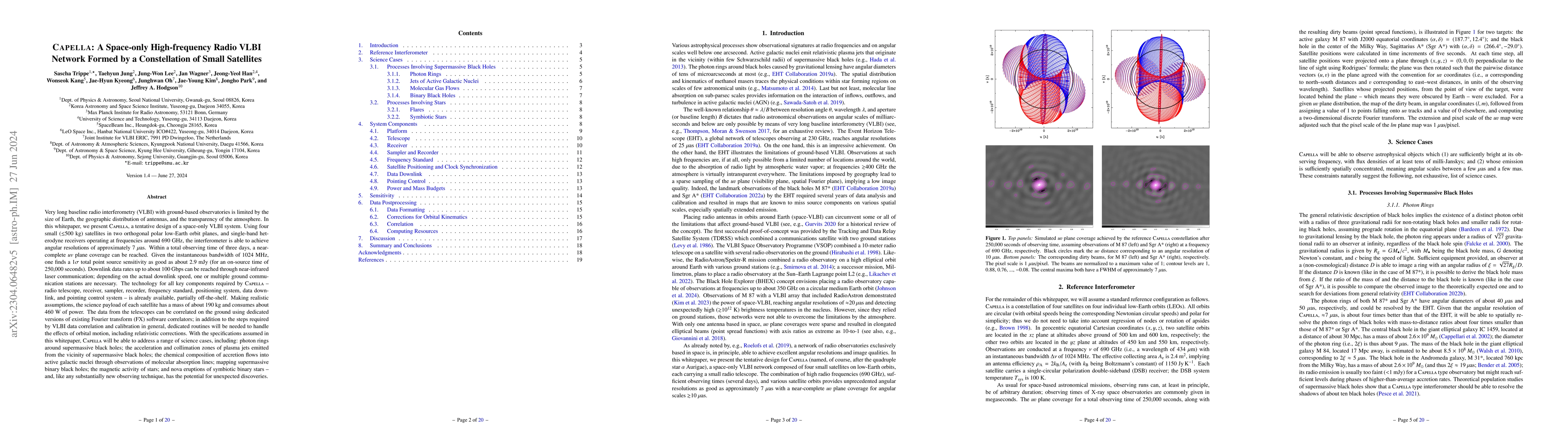 Thumbnail for Capella: A Space-only High-frequency Radio VLBI Network Formed by a
  Constellation of Small Satellites