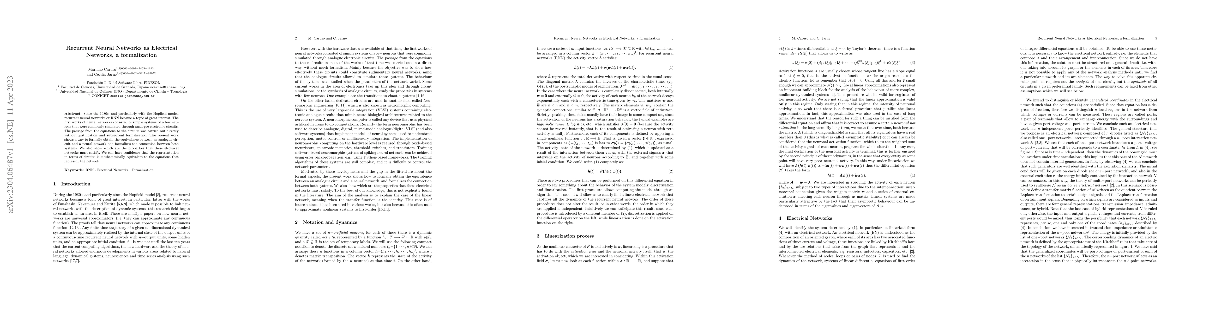 Thumbnail for Recurrent Neural Networks as Electrical Networks, a formalization
