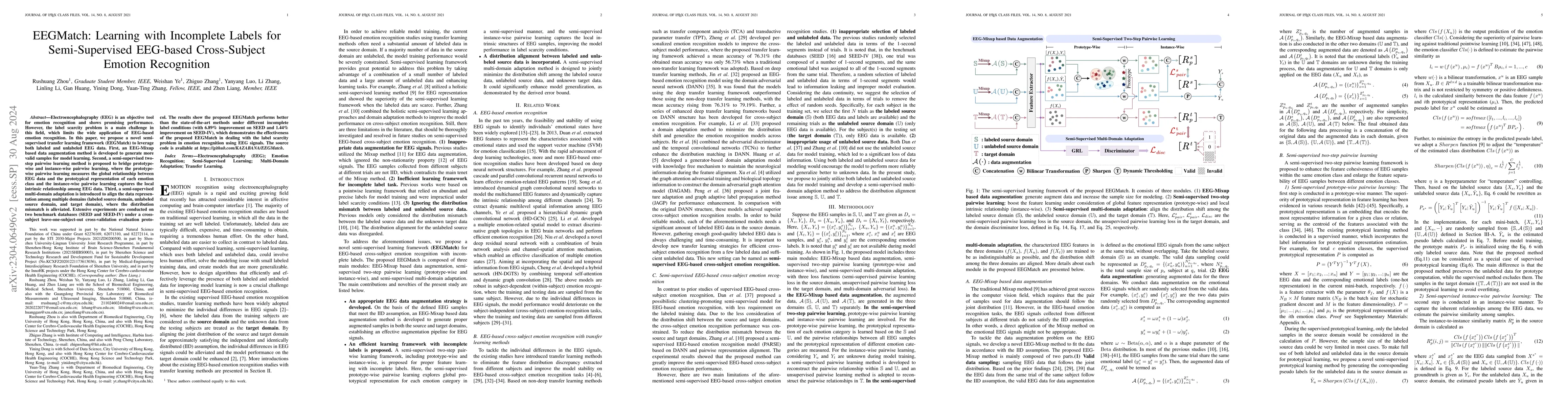 Thumbnail for EEGMatch: Learning with Incomplete Labels for Semi-Supervised EEG-based
  Cross-Subject Emotion Recognition