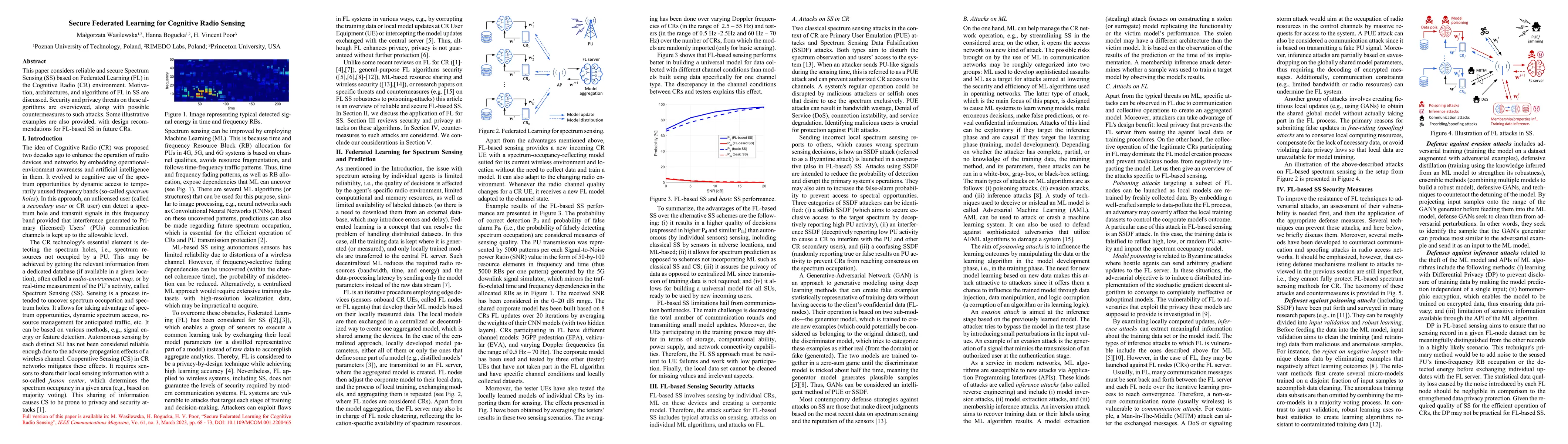 Thumbnail for Secure Federated Learning for Cognitive Radio Sensing