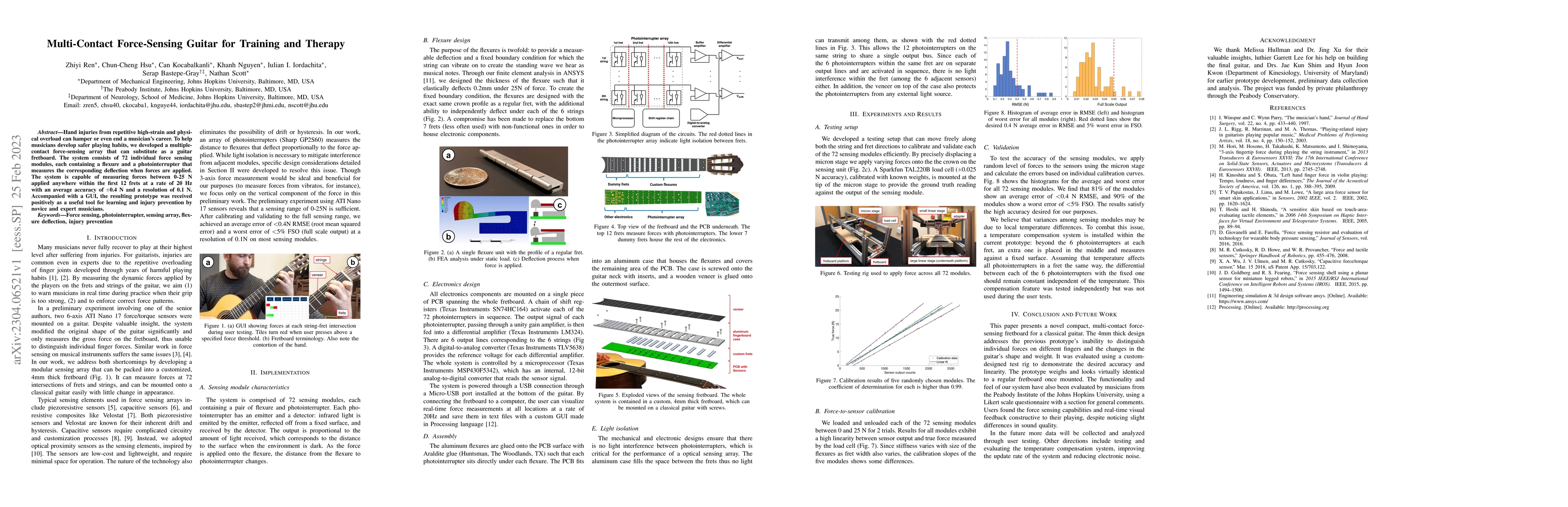 Thumbnail for Multi-Contact Force-Sensing Guitar for Training and Therapy