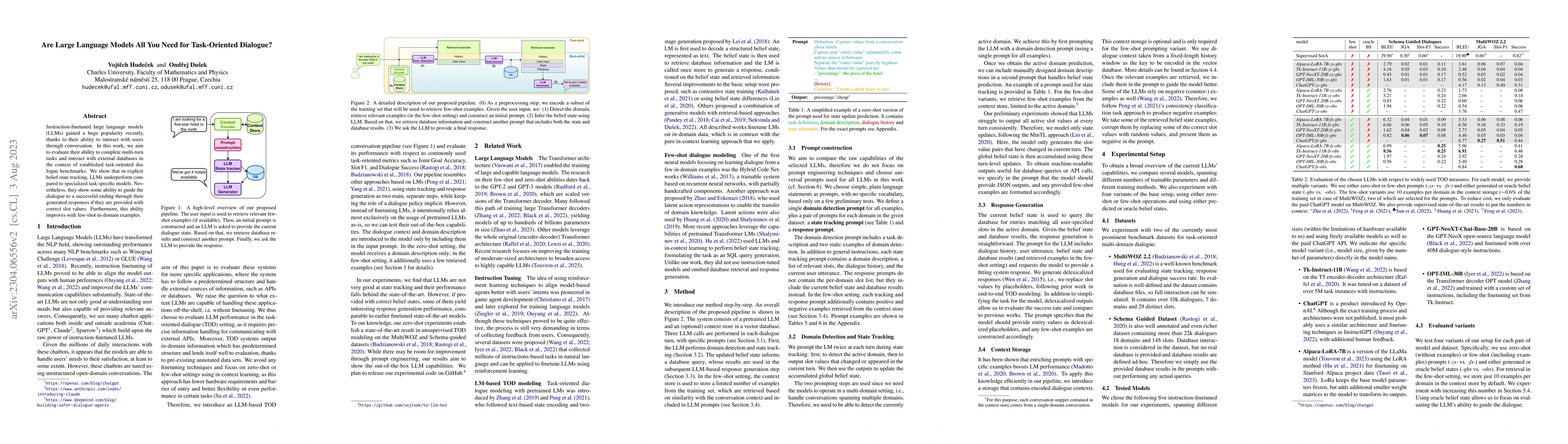 Thumbnail for Are LLMs All You Need for Task-Oriented Dialogue?
